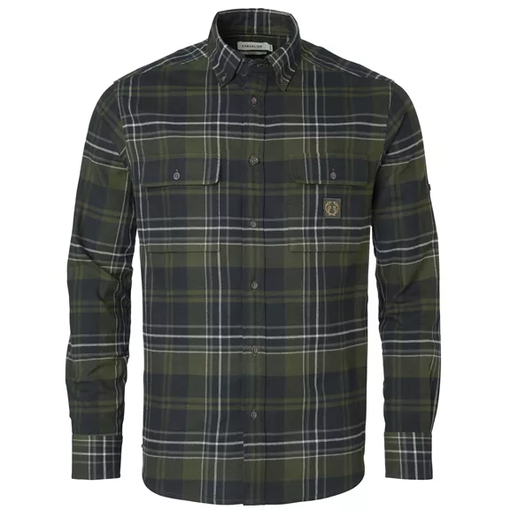 Chevalier Heron hosszú ujjú férfi flanel ing, evergreen checked, XL Chevalier Heron hosszú ujjú férfi flanel ing, evergreen checked, XL