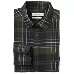 Chevalier Heron hosszú ujjú férfi flanel ing, evergreen checked, XL Chevalier Heron hosszú ujjú férfi flanel ing, evergreen checked, XL
