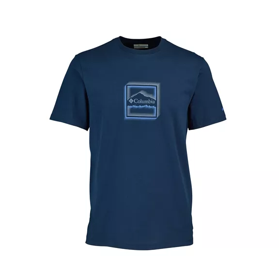 Columbia CSC Seasonal Graphic férfi póló, collegiate navy-illuminated brand, XXL.