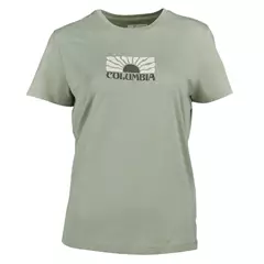 Columbia Ruby Springs Graphic Fitted női póló, safari-brandrise, L.