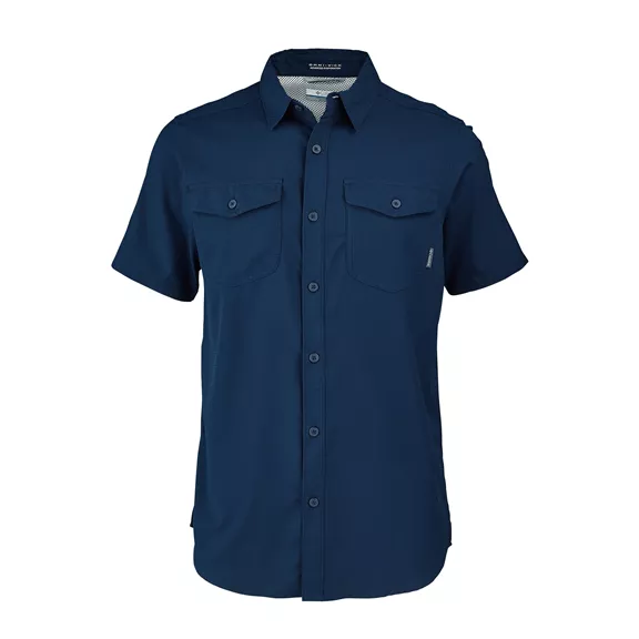 Columbia Utilizer II Solid férfi rövid ujjú ing, collegiate navy, M.