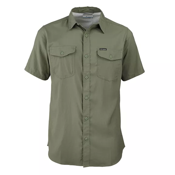 Columbia Utilizer II Solid férfi rövid ujjú ing, stone green, , XXL.