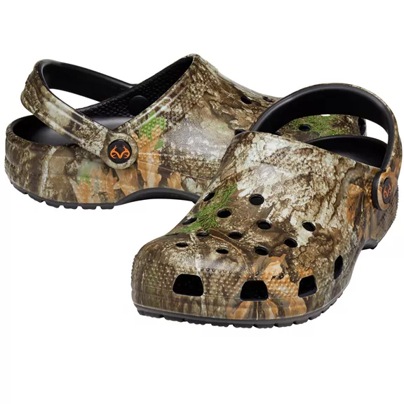 Crocs Clogs Classic Realtree papucs, brown-multi, 43/44.