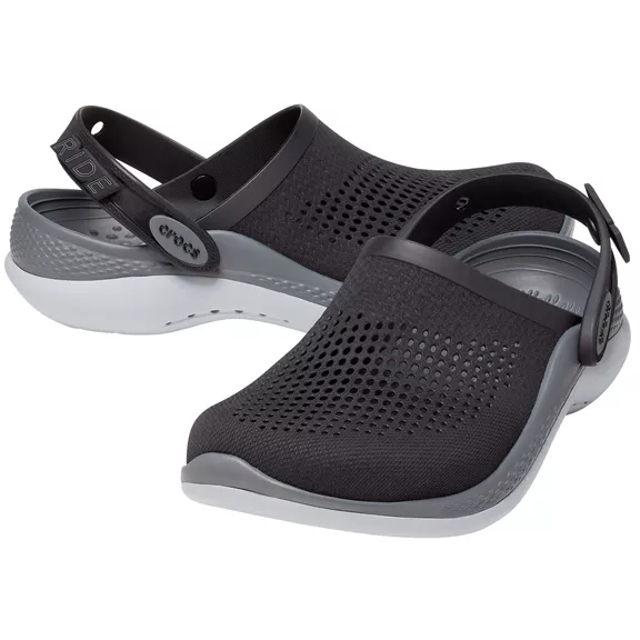 Crocs Clogs LiteRide 360 papucs, black-slate grey, 37/38.