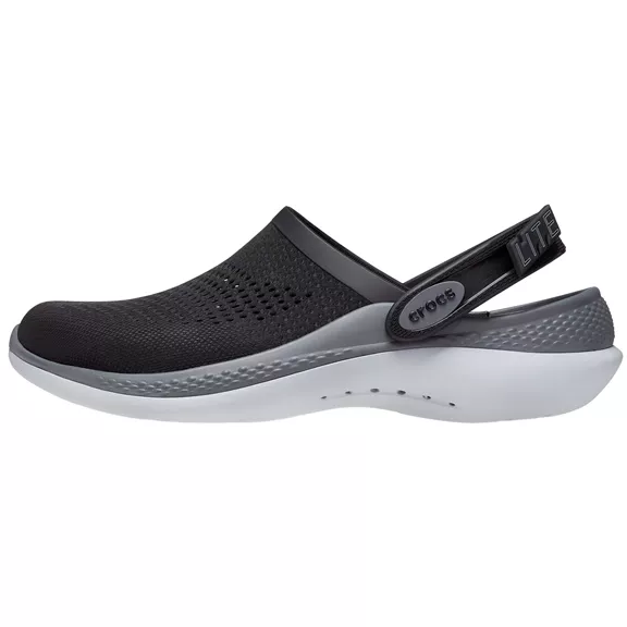 Crocs Clogs LiteRide 360 papucs, black-slate grey, 39/40.
