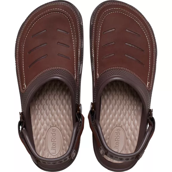 Crocs Clogs Yukon Vista II LiteRide, espresso-mushroom, 42/43.
