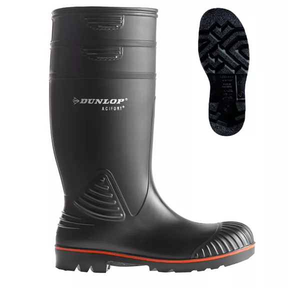 DUNLOP Acifort S5 gumicsizma, fekete, 43