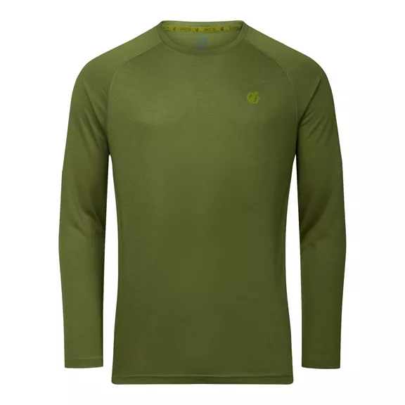Dare2B Agile férfi hosszú ujjú póló, nephrite green solid, XXL.