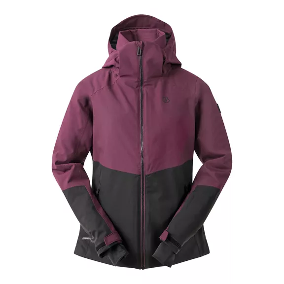 Dare2B Flurry II női bélelt kapucnis dzseki, fig-black, 36.