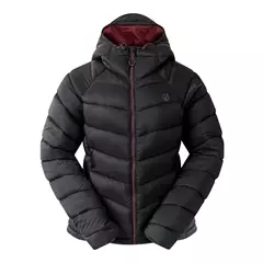 Dare2B Torrek Baffle női steppelt kapucnis dzseki, black, 40.