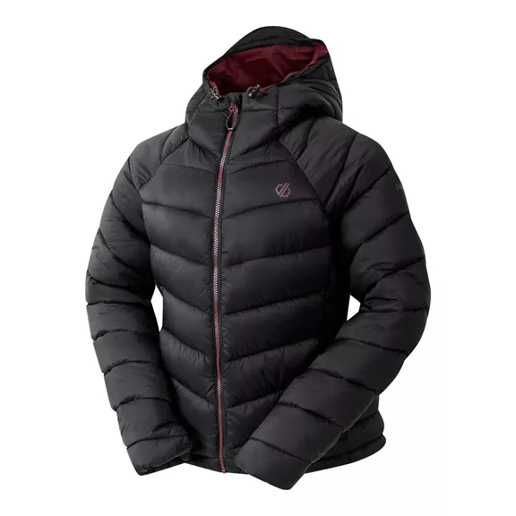 Dare2B Torrek Baffle női steppelt kapucnis dzseki, black, 40.
