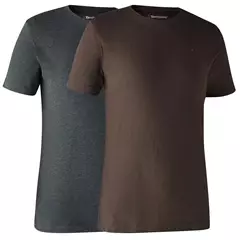 Deerhunter 2db-os póló csomag, Barna/szürke, 3XL