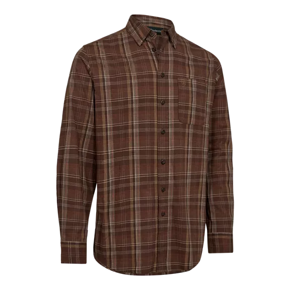 Deerhunter Ashton hosszú ujjú férfi ing, Brown Check, 43/44