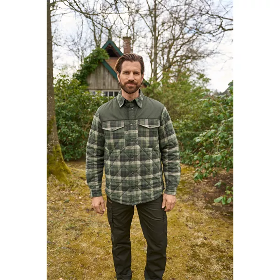 Deerhunter Elbert Padded férfi ing, Green check, XXL