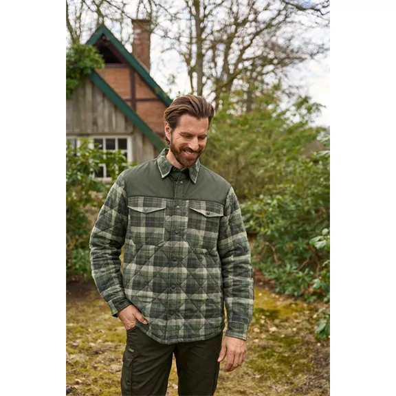 Deerhunter Elbert Padded férfi ing, Green check, XXL