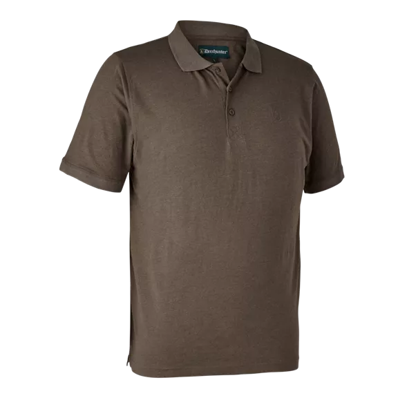Deerhunter Gunnar galléros póló, Brown Leaf Melange, S