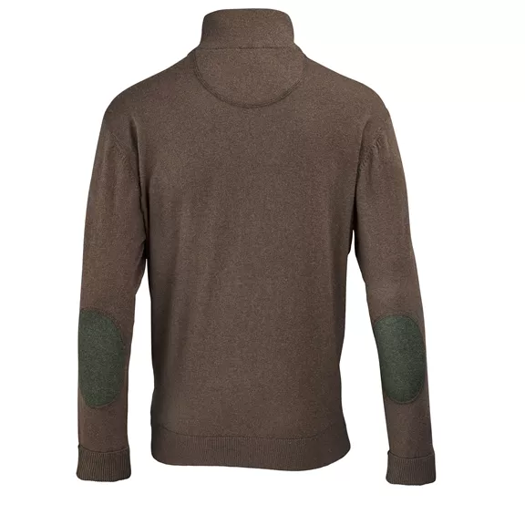 Deerhunter Harrington Half-Zip férfi pulóver, Brown melange, XXL