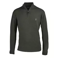 Deerhunter Harrington Half-Zip férfi pulóver, Forest ember melange, XXL