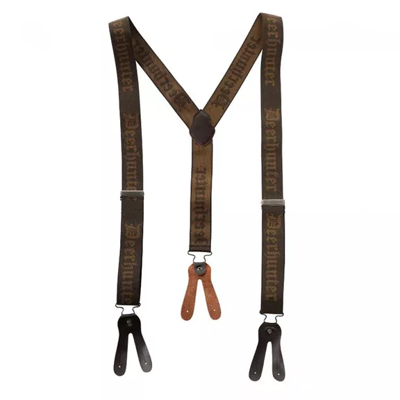 Deerhunter "Logo" gombos nadrágtartó, olajzöld