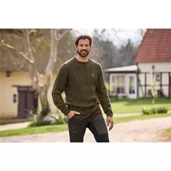 Deerhunter Randall férfi pulóver, Art green, S