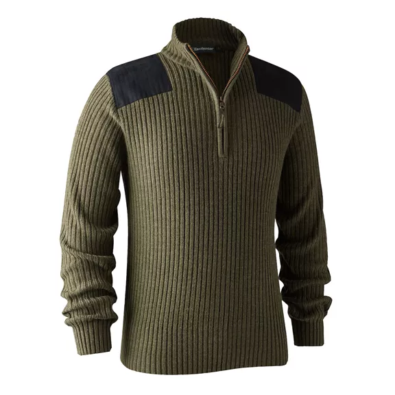 Deerhunter Rogaland kötött pulóver, Adventure Green Melange, S Deerhunter Rogaland kötött pulóver, Adventure Green Melange, S