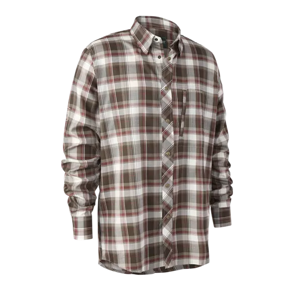 Deerhunter Silas hosszú ujjú férfi ing, Brown Check, 41/42