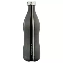 Dowabo hőszigetelt flaska, metallic black, 750 ml