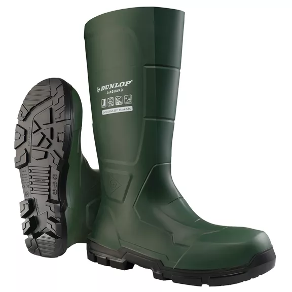 Dunlop Acifort Jobguard S5 biztonsági férfi gumicsizma, olivgrün, 40