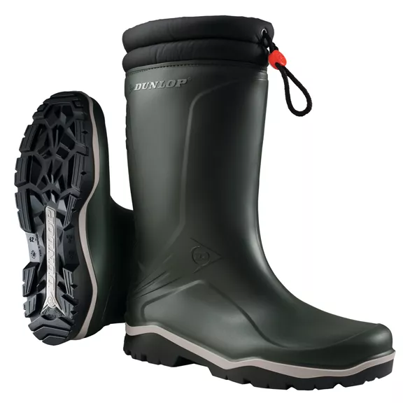 Dunlop Blizzard Fur Lining bélelt gumicsizma, zöld, 42