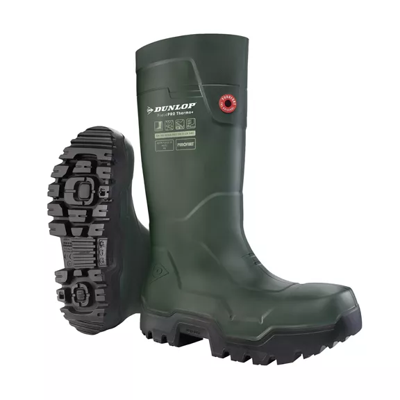 Dunlop Purofort FieldPro Thermo+ bélelt gumicsizma, olivgrün, 45