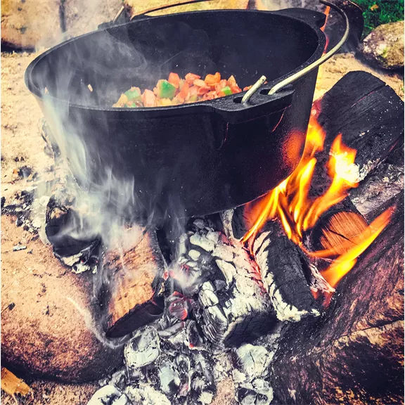 Dutch Oven Valhal öntöttvas lábas 6 Liter, tartóláb nélkül