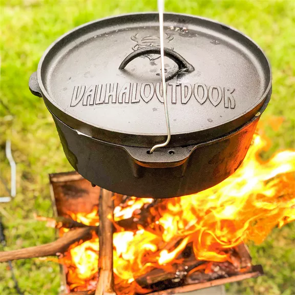 Dutch Oven Valhal öntöttvas lábas 6 Liter, tartóláb nélkül