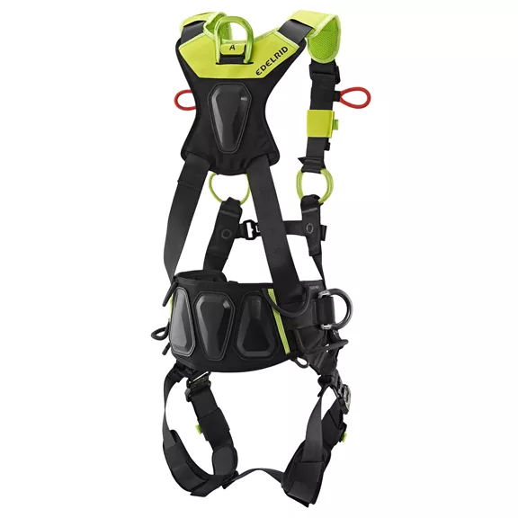 Edelrid Flex Pro II testheveder, S–M, testmagasság 153–180 cm, derék 70–109 cm, comb  44–85 cm.