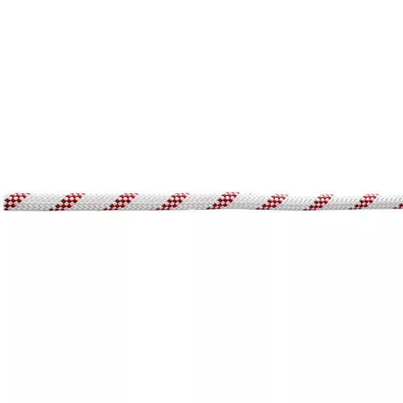 Edelrid Static Low Stretch ipari alpin kötél, fehér-piros, 11 mm, 80 m