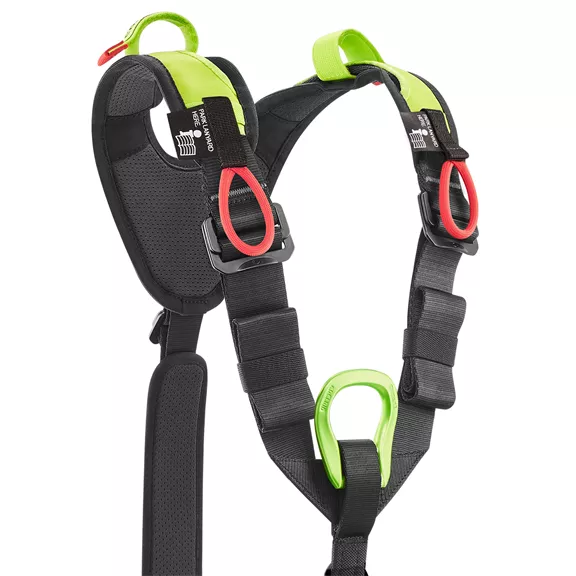 Edelrid Vector Chest Y vállpánt, méret 2. testmagasság 160 – 200 cm, mellkas kerület 80 – 120 cm.