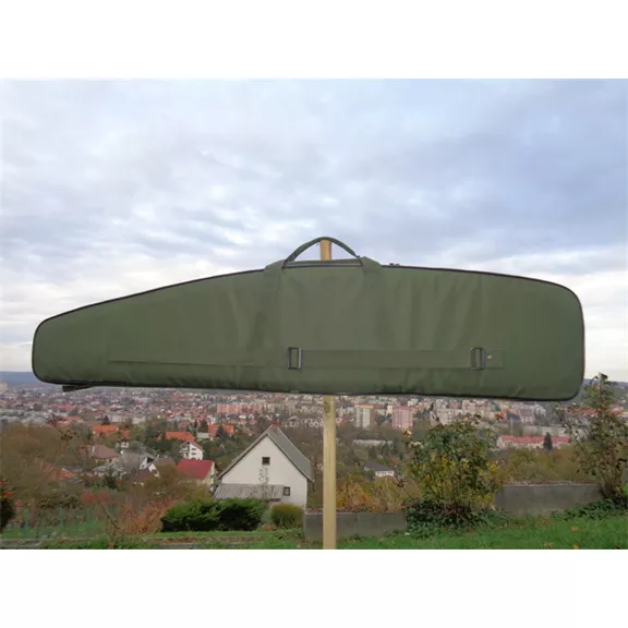 Fegyvertok vastag szivaccsal és béléssel bélelt, zöld, 124 cm