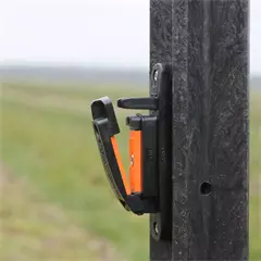 Fekete lószalag szigetelő, gumibetétes