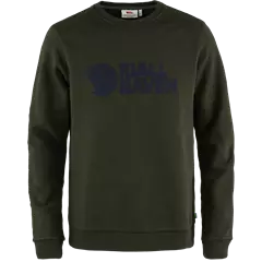 Fjällraven Logo Sweater M férfi pulóver, deep forest, M