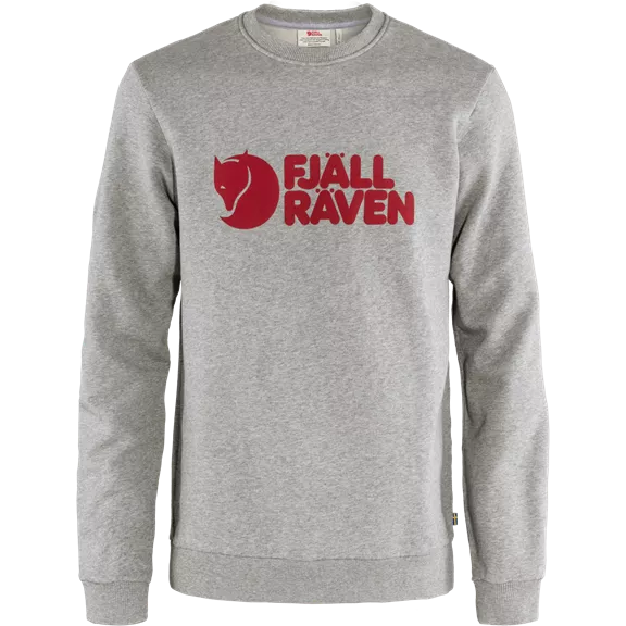 Fjällraven Logo Sweater M férfi pulóver, grey-melange, XL