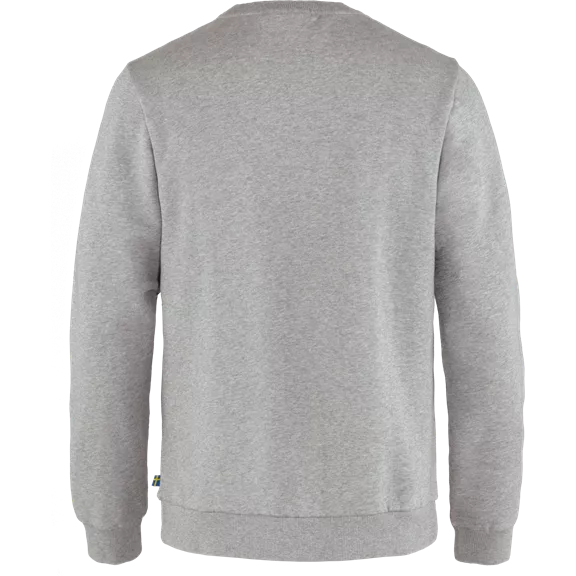 Fjällraven Logo Sweater M férfi pulóver, grey-melange, XL