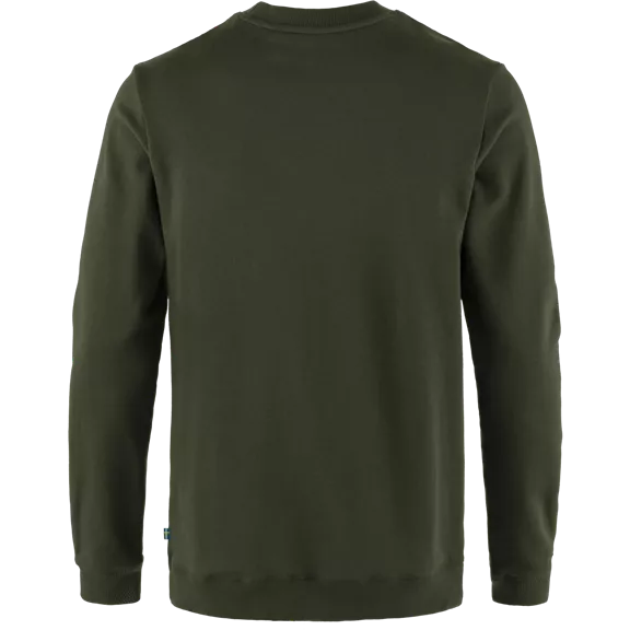 Fjällräven 1960 Logo Badge férfi pulóver, Deep Forest, S