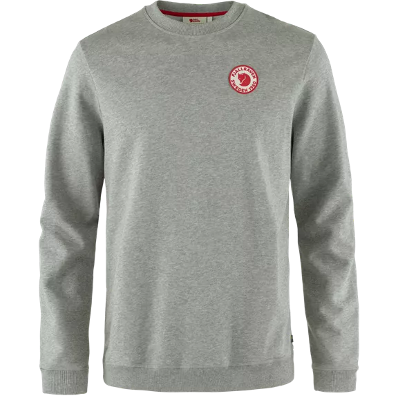 Fjällräven 1960 Logo Badge férfi pulóver, Grey-Melange, XS