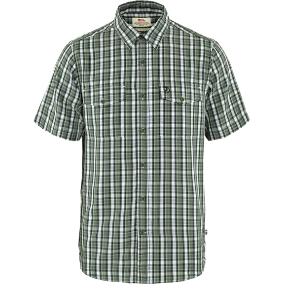 Fjällräven Abisko Cool r.ujjú ing, Patina Green-Dark Navy, S