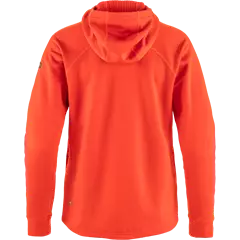 Fjällräven Abisko Grid kapucnis női fleece, Flame Orange, M