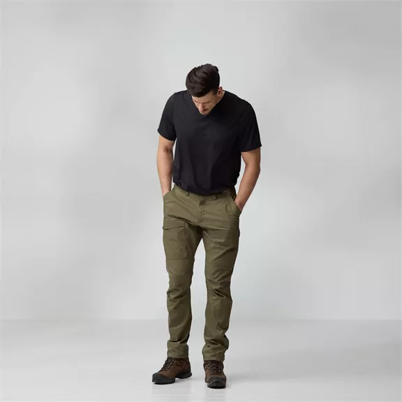 Fjällräven Abisko Hybrid Trail férfi nadrág Short, Laurel Green, 46/S