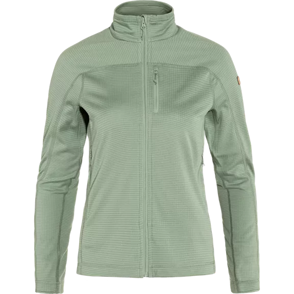 Fjällräven Abisko Lite női fleece dzseki, Misty Green, XL