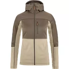 Fjällräven Abisko Trail W női polár felső, Fossil-Suede Brown, M