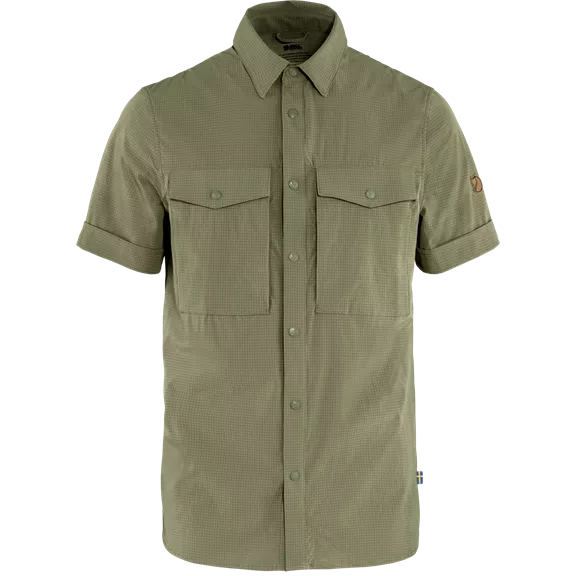 Fjällräven Abisko Trekking rövid ujjú ing, Light Olive (622), S