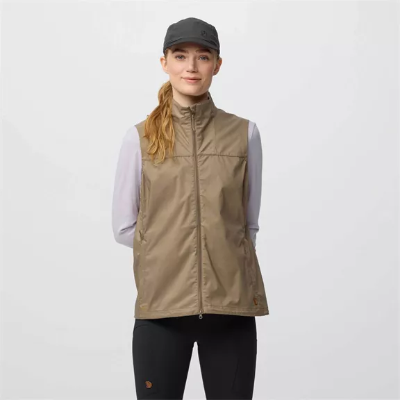Fjällräven Abisko Vest W női mellény, Suede Brown, M