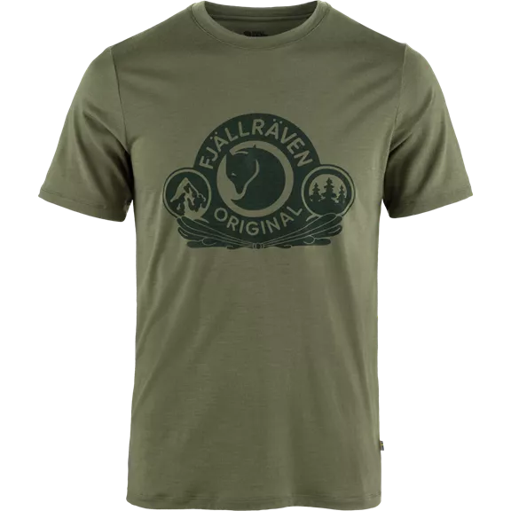Fjällräven Abisko Wool Classic férfi póló, Laurel Green, XL